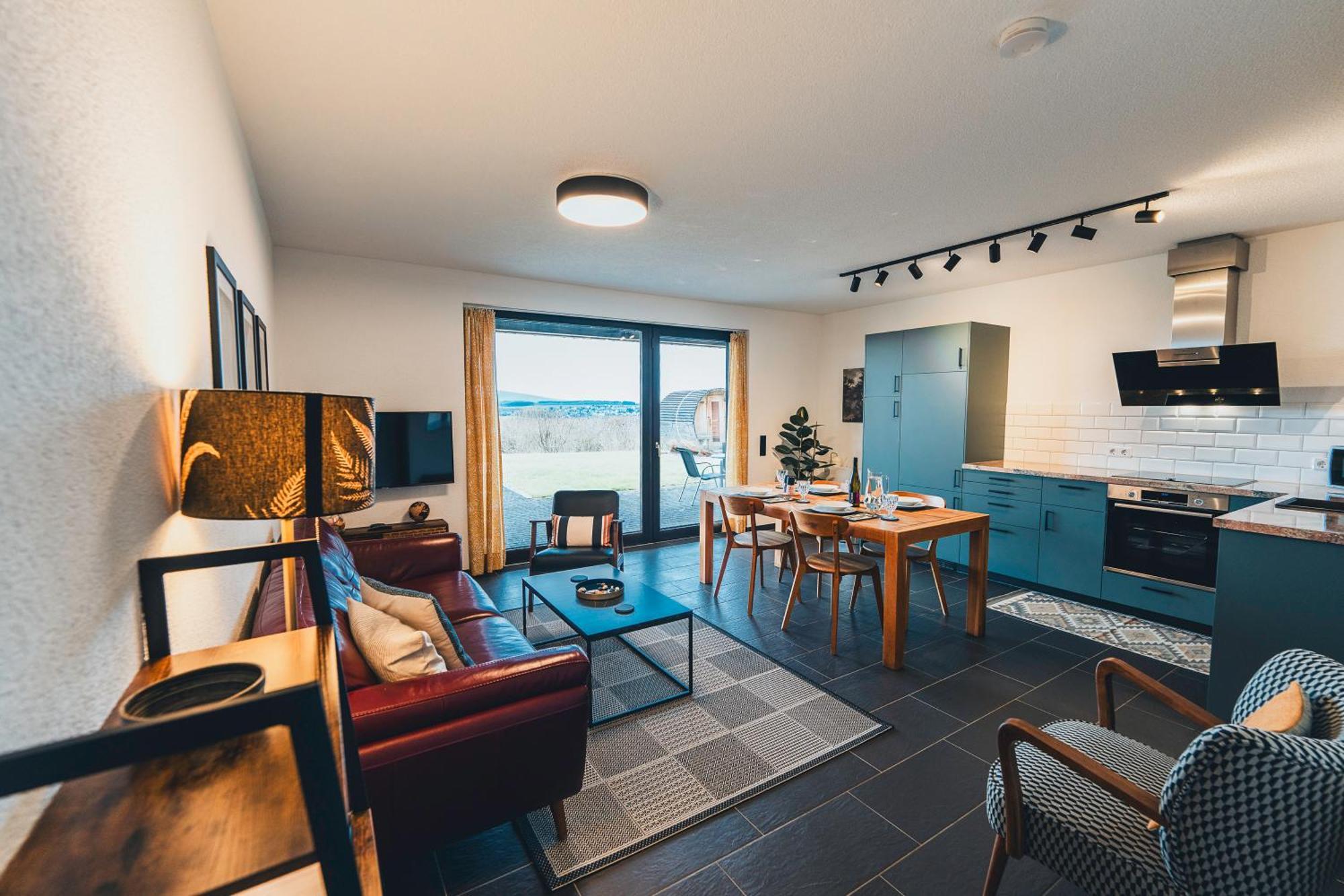 Hunsrueck Valley View Apartment With Cedar Sauna Bruschied Luaran gambar