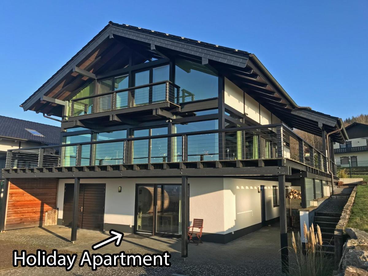 Hunsrueck Valley View Apartment With Cedar Sauna Bruschied Luaran gambar